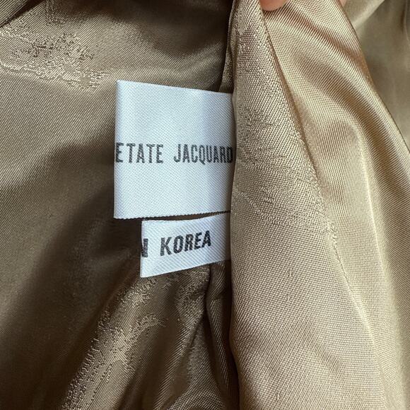 Vintage SAGA Fox Fur Coat Beige Blonde Made in Korea Size 8 Genuine Real Fur - Picture 16 of 16